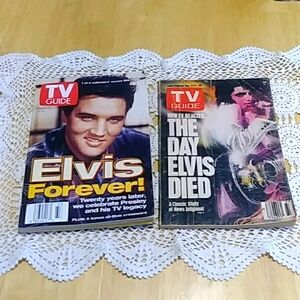 Elvis Presley TV Guide Bundle, Vintage Or Near